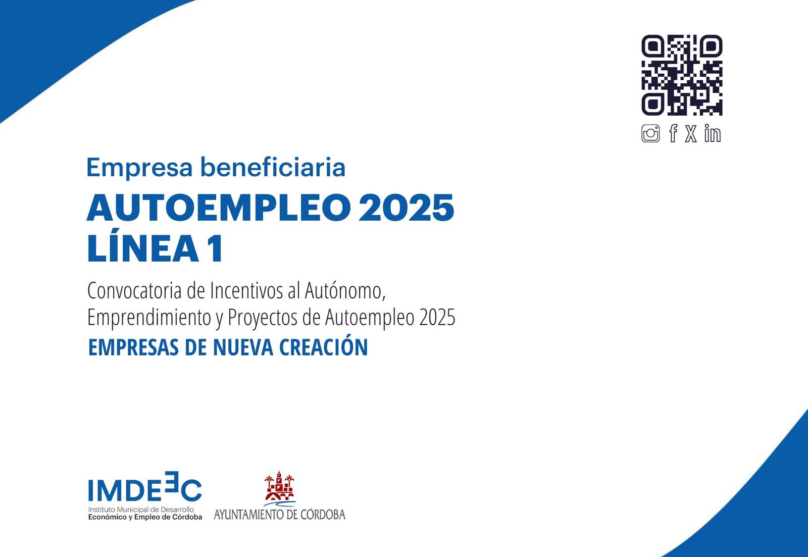 Empresa beneficiaria de subvención